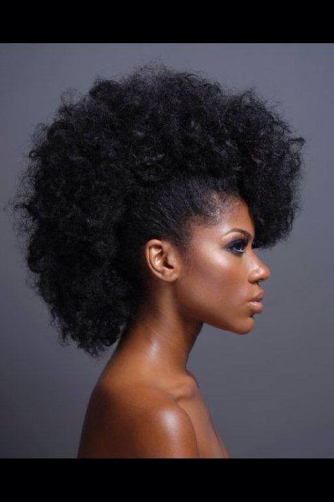 side profile Embrace Natural Hair, Medium Natural Hair Styles, Twisted Hair, Hair Afro, Natural Afro Hairstyles, Mohawk Hairstyles, Beautiful Natural Hair, Pelo Afro, Have Inspiration