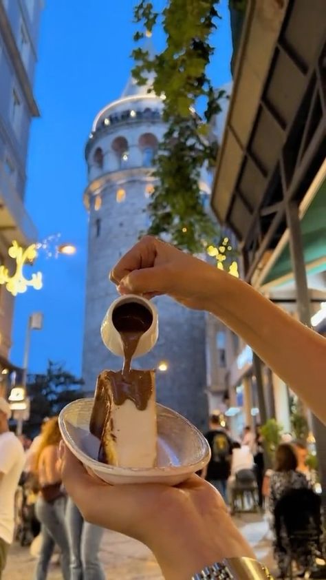 POV: You’re finally tasting the iconic San Sebastian cheesecake by the Galata Tower 🍰☕️ Drop your cheesecake cravings in the comments!… | Instagram San Sebastian Cheesecake Turkey, Istanbul Poses, San Sebastian Cake, Food Pics Aesthetic, Sebastian Cake, Turkish Aesthetic, Galata Tower Istanbul, San Sebastian Cheesecake, A Wallpaper Letter Love