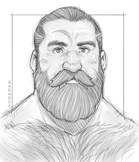 Character Design Inspiration Sketches, Male Character Design, Beard Illustration, Draw Comic, Beard Drawing, Comic Book Art Style, Character Design Sketches, Male Character, Comic Book Style