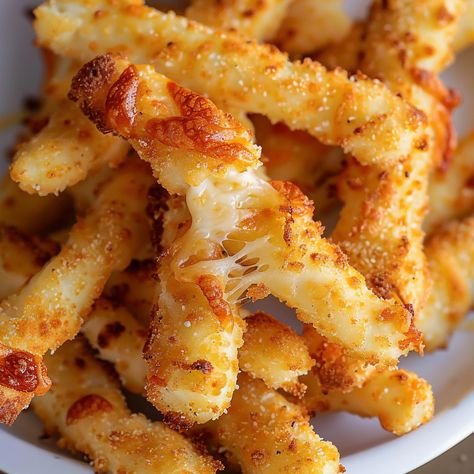 Easy Homemade Cheese Sticks, Easy Fried Cheese Sticks, Easy Cheese Bread Sticks, Easy Cheese Sticks Air Fryer, Sourdough Cheese Bread Sticks, Homemade Cheese Sticks, Homemade Mozzarella Sticks, Homemade Mozzarella, Plain Bread