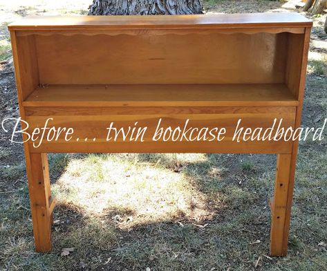 DIY Faux Fireplace Headboard Makeover - Little Vintage Cottage Bookcase Headboard Makeover, Fake Fireplace Mantel, Fireplace Headboard, Fireplace Faux, Faux Fireplace Mantel, Diy Faux Fireplace, Headboard Makeover, Fireplace Bookcase, Faux Fireplace Mantels