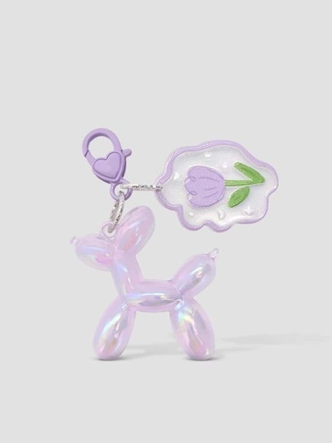 1pc Cute Balloon Dog Keychain With Electroplated Colors, Cartoon Bag Decoration For Summer Gift | SHEIN USA Music Supplies, Cute Vans, Cartoon Bag, Brain Art, Doodle Notes, Dog Keychain, Dog Bag, Balloon Dog, Girly Accessories