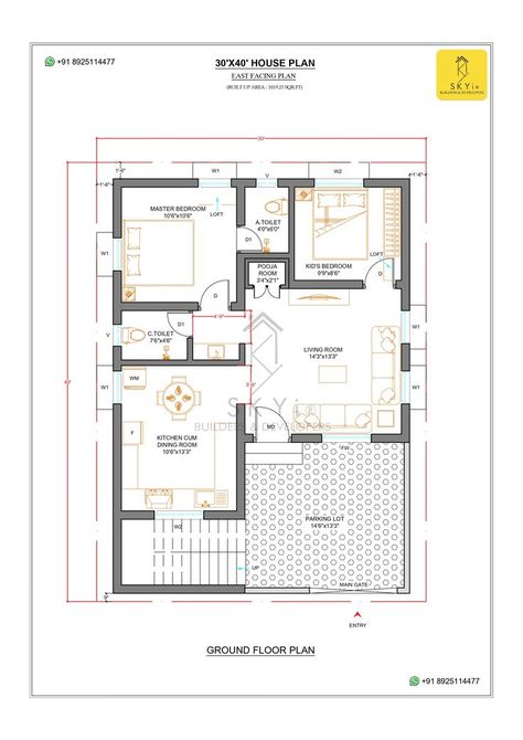 30 X 40 East Facing House Plans, 40 40 East Facing House Plans, 30 40 East Facing House Plans Vastu, 30×40 House Plan, 30x40 House Plans East Facing With Vastu, 25×30 House Plan, 30x40 House Plans East Facing, East Facing House Plan Vastu, East Facing Plan