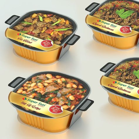 ready to eat meals - There are many iterations of heat-and-eat packages that have been launched over the years, but Super Sun takes a fresh approach to the idea with it... Meal Packaging Design, Biryani Packaging, Instant Food Packaging, Ready To Eat Packaging, Curry Packaging, Ready To Eat Meals, Frozen Food Packaging, Eat Meals, Instant Food