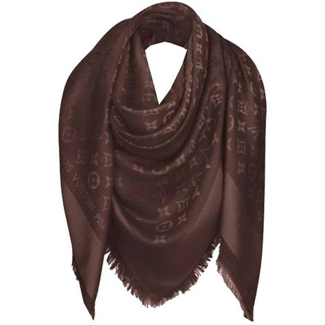 Pre-owned Louis Vuitton Monogram Shawl In Chocolate Scarf ($430) ❤ liked on Polyvore featuring accessories, scarves, chocolate, patterned scarves, monogrammed scarves, louis vuitton scarves, louis vuitton and print scarves Louis Vuitton Shawl, Louis Vuitton Monogram Shawl, Fancy Scarf, Lv Scarf, Brown Shawl, Louis Vuitton Scarf, Monogrammed Scarf, Brown Scarf, Modest Style