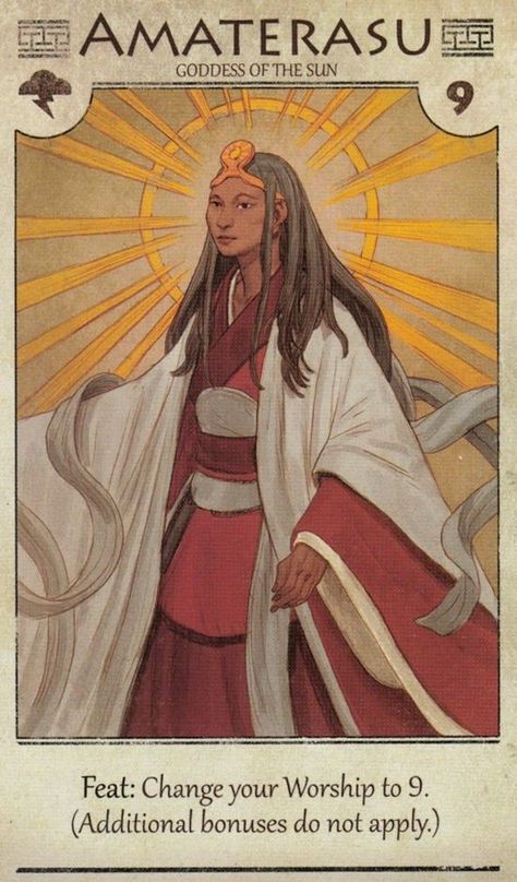 Mythic Arcana, Sun In Japanese, Moon Deity, Amaterasu Omikami, Storm God, Goddess Mythology, Heavenly Realm, Goddess Of The Sun, Age Of Mythology