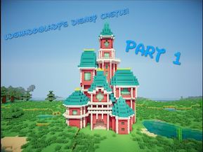 How to build LDShadowLady's disney castle | Part 1 - YouTube Candy Land Minecraft, Disney Minecraft, Castle Parts, Mc Ideas, Minecraft Redstone, Minecraft Banners, Minecraft Castle, Cute Minecraft Houses, Minecraft Construction