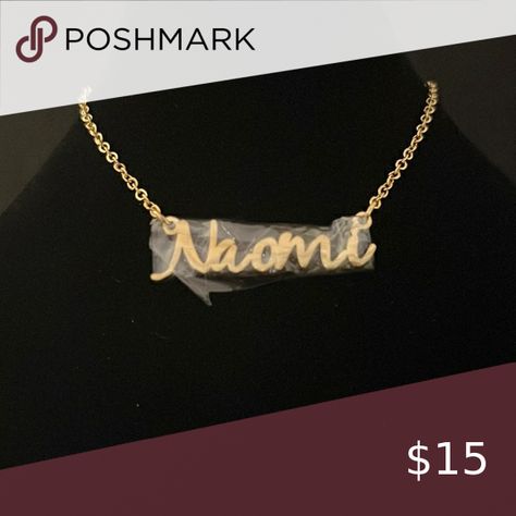 Name necklace- Naomi Naomi Necklace, Name Necklace, Arrow Necklace, Necklaces, Jewelry Watches, Plus Fashion, I Love, Gold, Outfit Inspo