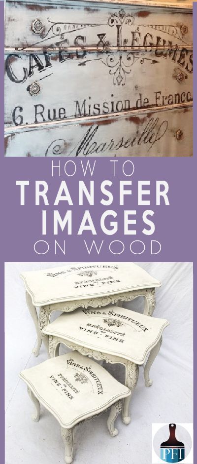 There are several ways to transfer images on wood. This one stop transfer guide covers all techniques with pros and cons for your DIY project. Wood Transfer, Transfer Images, Photo Transfer, Diy Holz, Vintage Diy, Shabby Vintage, Redo Furniture, Image Transfer, Handmade Home Decor