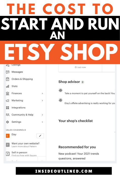 Blog The cost to start and run an Etsy shop - Easy, hard profitable Open Etsy Shop, Starting Etsy Shop, Cricut Business, Diy Stencils, Business Ideas For Beginners, Madison Bailey, Opening An Etsy Shop, Etsy Marketing, Etsy Success