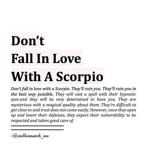 Zodiac Mind Scorpio, Scorpio Relationships, Don't Fall In Love, All About Scorpio, Zodiac Quotes Scorpio, Scorpio Art, Astrology Scorpio, Scorpio Women, Scorpio Traits