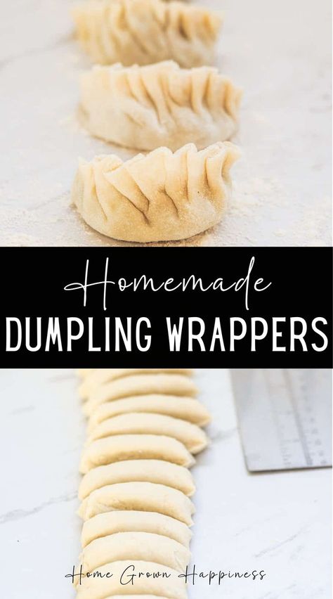 An easy 2 ingredient dumpling dough recipe to make your own homemade dumplings wrappers, perfect for steamed dumplings and potstickers. Homemade dumpling dough is a versatile recipe to have under your belt. It’s very simple with only two ingredients, and you can fill them with your favourite ingredients and serve them with your favourite dipping sauces or in soups. Homemade Dumpling Dough, Dumpling Dough Recipe, Dumplings Wrappers, Homemade Dumplings Dough, Beef Dumplings, Dumpling Sauce, Dumpling Dough, How To Make Dumplings, Leftover Dough