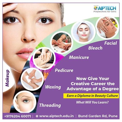 Why Beauty Culture? The art of beauty culture dates back to the Ice Age when haircutting and styling were practised, and implements were shaped from sharpened flints, oyster shells, or bone. What are you waiting for? Enroll become the expert in Beauty Culture! Men Salon, Beauty Salon Marketing, Facial Images, Beauty Salon Posters, Beauty Courses, Indian Bride Makeup, Barbershop Design, Beauty Culture, Whatsapp Profile Picture