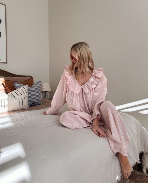 🍥 Pink Perfection 🍥⁠ ⁠ What's better than being in an If Only If nightdress? Well having a matching one for your mini-me of course. ⁠ We cannot get enough of these images from @joannalari and her daughter Sylvie in our Natasha & Margot Pink Gingham Nightdresses - the perfect addition to a Mother's Day breakfast we say!⁠ ⁠ #ifonlyifnightwear #ifonlyif #luxurysleepwear #sustainablematerials Gingham Pyjamas, Pajama Set Aesthetic, Feminine Pajamas, Cute Pink Clothes, Elegant Pyjamas, Night Pyjamas, Clothing Sets Two Piece, Comfy Sleepwear, Mother Outfit