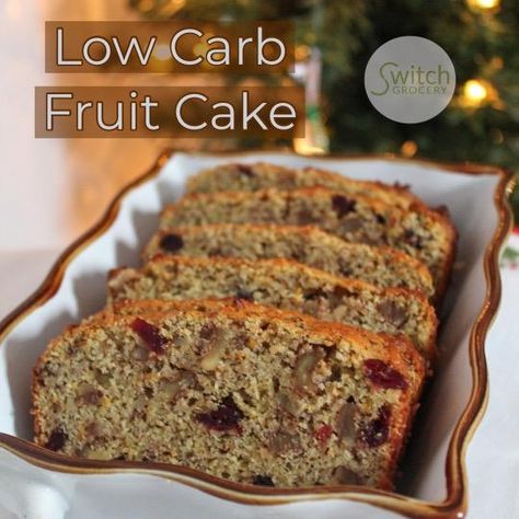 Low Carb Fruit Cake – SwitchGrocery Keto Fruit Cake, Healthy Fruit Cake Recipes, Keto Fruit Cake Recipe, Paleo Fruit Cake, Gluten Free Christmas Fruit Cake Recipe, Sugar Free Fruit Cake, Healthy Fruit Cake, Special Diet Recipes, Keto Fruit