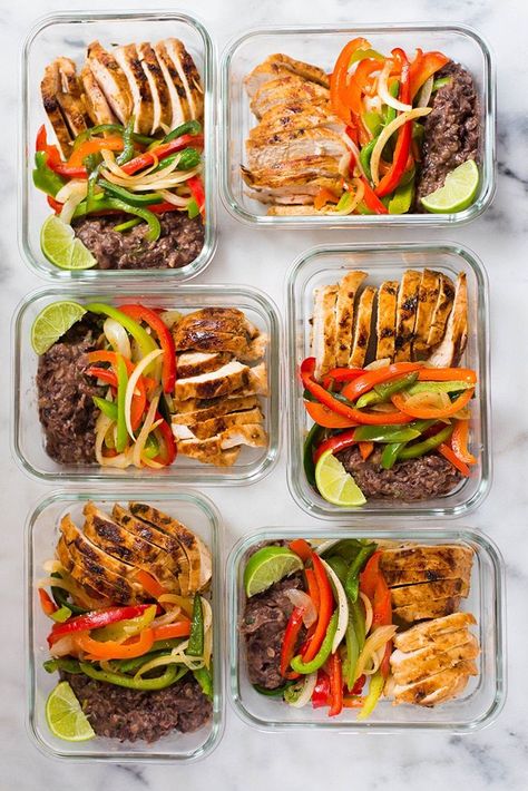 Healthy Chicken Fajitas, Low Calorie Meal, High Protein Meal Prep, Low Carb Meal Prep, Meal Prep Recipes, Cheap Healthy, Chicken Healthy, Meal Prep Ideas, Recipes For