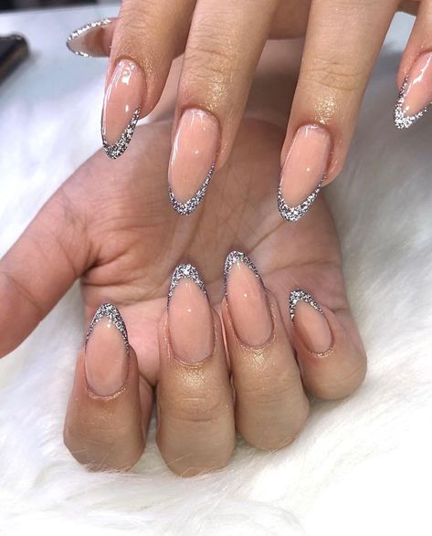 Inspiration French Nails Shiny, Shiny French Nails, Shiny French Tip Nails, Nails 2018, Shiny Nails, Real Art, Prom Nails, Hair Stuff, French Tip Nails