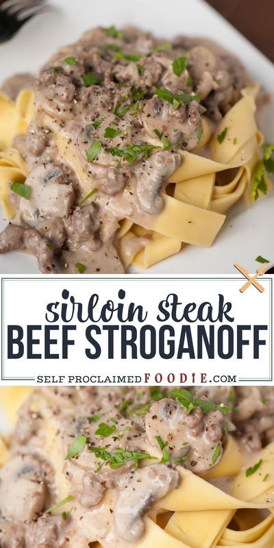 Beef Sirloin Steak, Steak Stroganoff, Steak Sirloin, Classic Beef Stroganoff, Homemade Beef Stroganoff, Sirloin Recipes, Sirloin Steak Recipes, Beef Stroganoff Easy, Food Boards