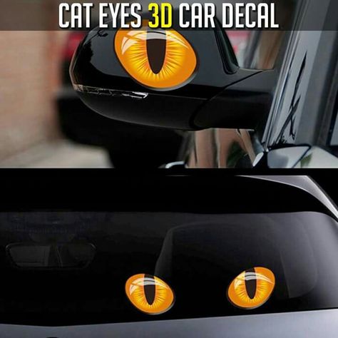 B13 Nissan, Cool Car Stickers, 3d Vinyl, Vw Mk1, Mirror Decoration, Rear View Mirror Decor, Car Head, Kitty Stuff, Eye Stickers