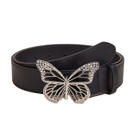 Butterfly Rhinestone Buckle Belt Add some sparkle to your look with our Butterfly Rhinestone Buckle Belt. Perfect for adding a touch of elegance and flair to any outfit. With its unique butterfly design and dazzling rhinestones, this belt is sure to catch the eye and elevate your style. Butterfly Jeans, Girls Jean Dress, Leather Waist Belt, Women Belt, Belt For Women, Waist Strap, Kawaii Clothes, Buckle Belt, Pink Beige