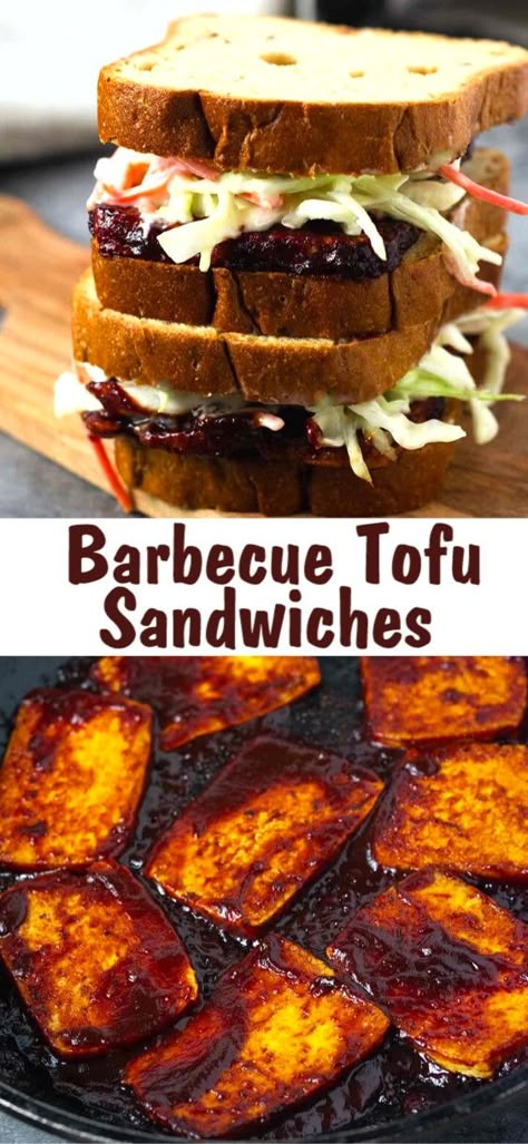 Seasoned Tofu, I Lost 100 Pounds, Tofu Sandwich, Tofu Recipes Vegan, Tofu Dishes, Lost 100 Pounds, Healthy Sandwiches, Vegan Main Dishes, Vegan Burgers