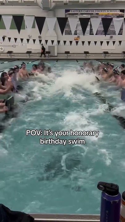 You can never miss a birthday swim😍🎉🎂 📸: @westexpressswim on IG Competitive Swimming Aesthetic, Swim Team Pictures, Competitive Swimming Pictures, Swimmer Memes, Freestyle Swimming, Swimming Aesthetic, Swim Workout, Swimming Funny, Swimming Motivation