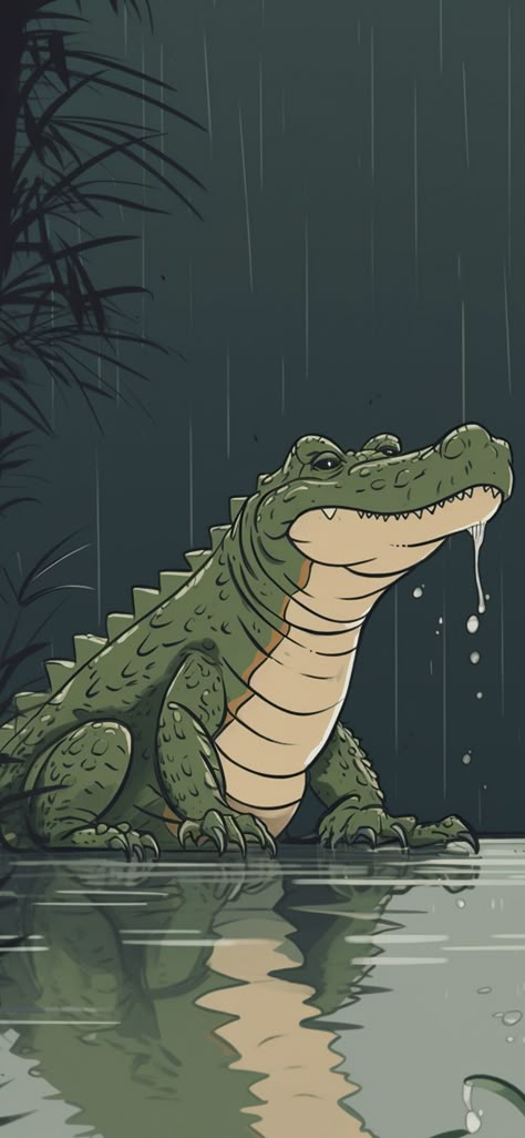 Cool Animal Wallpapers, Crocodile Wallpaper, Animal Wallpapers, Green Crocodile, Watching Videos, Alligator, Earn Money, Wallpapers, Bar