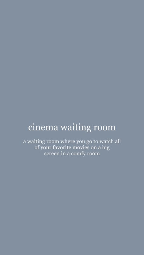 Dr Waiting Room, Shifting Waiting Room, Winter Cabin, Waiting Rooms, Big Screen, Room Inspo, Room Inspiration, Favorite Movies, Quick Saves