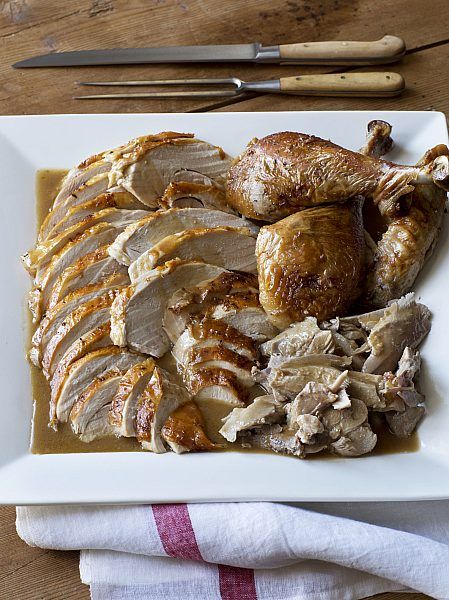 Make Ahead Turkey, Turkey And Gravy, Make Ahead Turkey Gravy, Thanksgiving Menu Recipes, Turkey Gravy From Drippings, Smashed Sweet Potatoes, Pumpkin Flan, Moist Turkey, Empanada Recipe