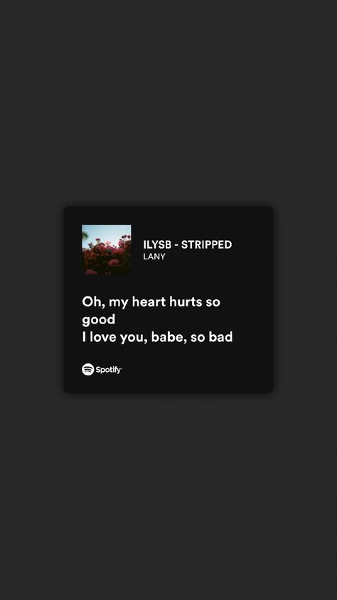 Ilysb Lany Spotify, Ilysb Lany Lyrics, Lany Lyrics, Ilysb Lany, Lyrics Song, My Heart Hurts, Lany, Song Lyrics, I Love You