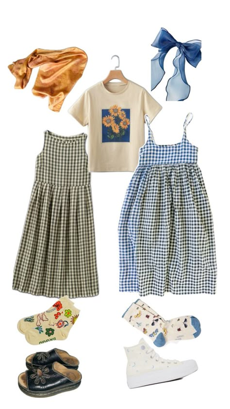 Spring/summer artsy outfits Inspo Artsy Outfit Ideas, Artsy Outfit, Uni Outfits, Clothes And Shoes, Quirky Fashion, Warm Weather Outfits, Cute Preppy Outfits, Mode Inspo, Lookbook Outfits