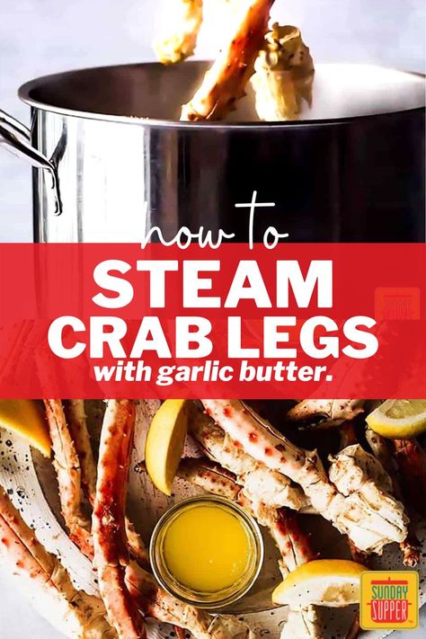 Snow Crab Legs Recipe Boiled, How To Boil Crab, Crab Leg Recipes Boiled, Crab Legs Boil, Dungeness Crab Legs, King Crab Legs Recipe, Juicy Crab, Crab Boil Recipe, Dungeness Crab Recipes