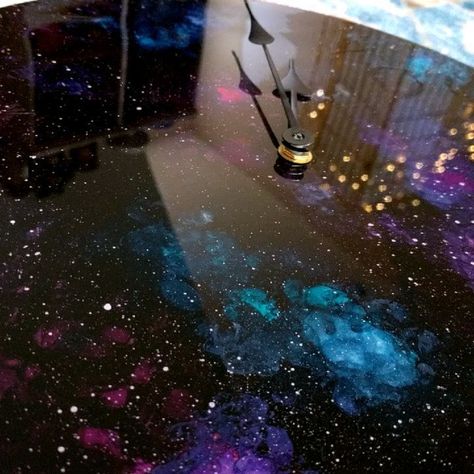 Galaxy Floor Epoxy, Epoxy Stairs, Galaxy Countertop, Galaxy Resin Art, Galaxy Epoxy, Galaxy Kitchen, Painted Wood Deck, Galaxy Floor, Jesus Sketch