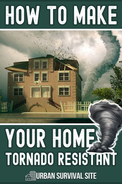 While tornadoes can cause massive devastation, there are things we can do to make our homes more tornado resistant. Tornado Resistant Homes, Tornado Proof Homes, Tornado Room, Storm Preparedness, Tornado Shelter, Water Survival, Homesteading Ideas, Doomsday Prepping, Storm Shelter