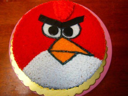 Angry bird cake Bird Birthday Cake, Angry Birds Birthday Cake, Cakes Decoration Ideas, Angry Bird Cake, Angry Bird Birthday, Birds Cake, Angry Birds Cake, 6th Birthday Cakes, Bird Cake