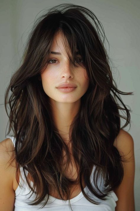 10 Effortless Short Layered Haircuts for Everyday Style 7 Short Layered Haircuts for a Youthful Appearance 12 Medium Length Layered Hairstyles for a Romantic Look 9 Sleek Layered Haircuts for Wavy Hair 14 Fade Layered Hairstyles for a Unique Look Hairstyles Cut, Rambut Brunette, Layered Hair With Bangs, Hairstyles For Layered Hair, Long Layered Haircuts, Women's Hairstyles, Long Hair With Bangs, Long Layered Hair, Haircuts For Long Hair