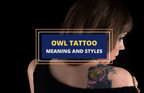 Owls are mysterious, elegant birds with rich, symbolic value. They’re known for their brilliant hunting abilities and large eyes which are designed to see best in less light, which is why they’re nocturnal birds. As a tattoo choice, they’re meaningful, beautiful and are popular among both men and women. #owl #tattoo #bodyart #inspiration #symbolsage Owl Forearm Tattoo, Baby Owl Tattoos, Owl Tattoo Chest, Owl Eye Tattoo, Mens Owl Tattoo, Colorful Owl Tattoo, Owl Tattoo Meaning, Cute Owl Tattoo, Mens Tattoos