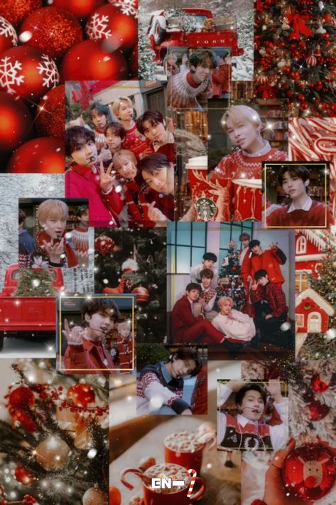 Jake Christmas Wallpaper, Sunoo Christmas Wallpaper, Christmas Enhypen Wallpaper, Christmas K Pop Wallpaper, Kpop Christmas Aesthetic, Christmas Aesthetic Dark, Sunghoon Christmas, Enhypen Christmas Wallpaper, Kpop Christmas Wallpaper