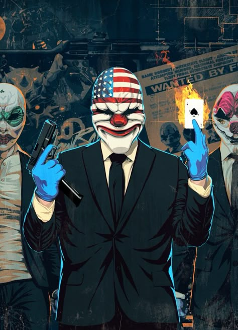 Dallas Payday 2, Payday 3, Payday 2, Game Pass, Couple Wallpaper, Anime Warrior, Wallpaper Downloads, Video Game Art, Box Art