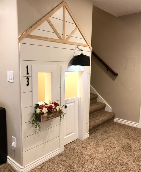 Stair Playhouse, Under The Stairs Playroom, Basement Playhouse, Under Stairs Playhouse, Stairs Dog House, Under Stairs Playroom, Stairs Playroom, Under Stairs Dog House, Stairs Nook