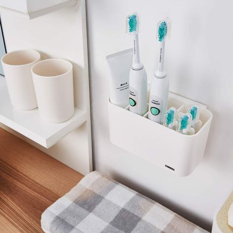 Toothbrush Head Holder, Electric Toothbrush Storage, Drain Design, Mouth Care, Bathroom Counter Organization, Bathroom Caddy, Toothbrush Organization, Electric Toothbrush Holder, Toothbrush Holder Wall