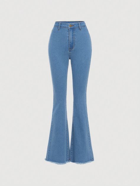 Cheap Blue Flare Jeans, Trendy Cheap Light Blue Flare Jeans, Cheap Trendy High-waisted Flare Jeans, Flare Jeans Outfit Casual, Cheap High Waist Washed Blue Flare Jeans, Girly Jeans, Light Blue Flared Jeans, High Waisted Flare Jeans Outfit, Cider Outfits