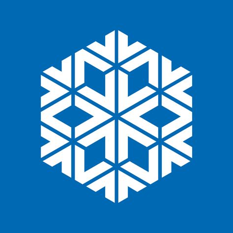 Sudbury Science Center (Science North) — Designer: Burton Kramer; Firm: Kramer Design Associates, Canada; Year: 1985 Snow Science, Ice Logo, History Logo, Holiday Logo, Science Centre, Science Center, Logo Mark, Snowflake Designs, Typography Logo