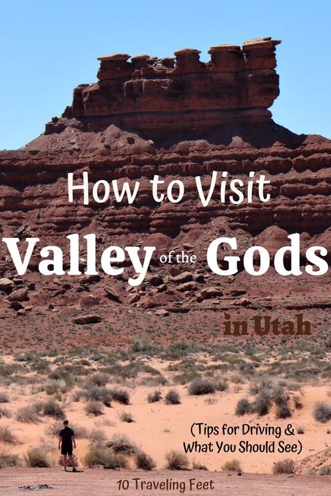 How to visit, top formation locations & how to drive through Valley of the Gods in Utah. This is a great addition to any Utah or NE Arizona road trip. Trip To Grand Canyon, Visit Yellowstone, Arizona Road Trip, Visit Usa, How To Drive, Best Family Vacations, Utah Travel, Utah Usa, Us Travel Destinations