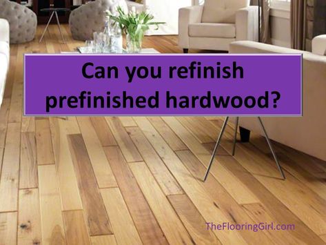 The answer is generally yes, assuming that you have solid hardwood floors. Includes video and how to tell if you have solid or engineered hardwood. Refinish Maple Floors, Before And After Hardwood Floor Refinish, How To Refinish Old Hardwood Floors, Laminate Floor Repair, How To Fix Worn Hardwood Floors, How Much Does It Cost To Refinish Hardwood Floors, Bruce Hardwood Floors, Prefinished Hardwood Floors, Prefinished Hardwood