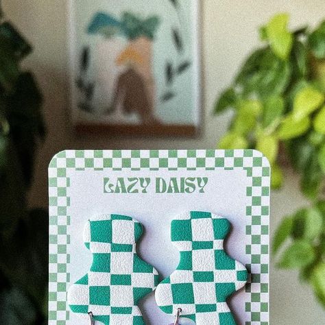 Lazy Daisy Clay✿ on Instagram: "Checkered earrings available this friday on my website!💕✨ . . . . . . . . . . . . . . . . . . . . . . #handmade #earrings #polymerclay #polymerclayloves #polymerclaycreations #polymerclayartist #art #artofinstagram #ootd #shopsmall #support #supportsmallbusiness #supportsmall #checkered #checkeredvans #jewelry #handmadejewelry #handcrafted #shopping #lilac #green #plants #plantlover #plantmom #plantdad #trending #trend" Checkered Earrings, Polymer Clay Creations, Plant Mom, Green Plants, Plant Lover, Small Shop, Handmade Earrings, My Website, Lilac