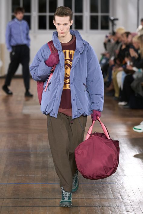 White Mountaineering Fall 2024 Menswear Fashion Show | Vogue 2023 Fw, 2024 Menswear, Image Archive, Menswear Fashion Show, Menswear Fashion, Menswear Collection, Runway Collection, Mountaineering, Fall 2024