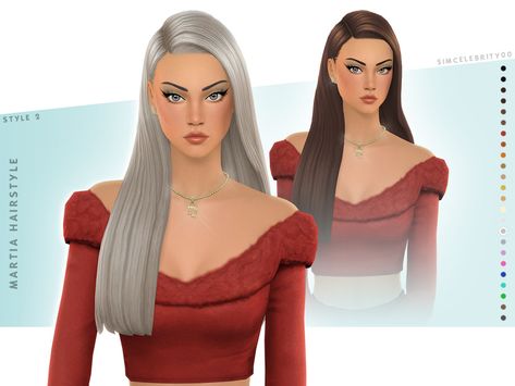 Sims Female Hair, Ts4 Hair, Medieval Hairstyles, Sims 4 Cas Mods, Cc Hair, Long Length Hair, Sims 4 Cc Shoes, Side Part Hairstyles, Sims 4 Game Mods