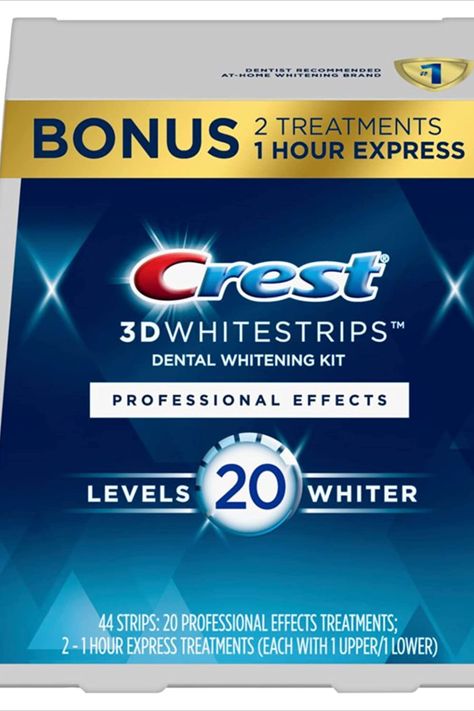 Brand Crest Product Benefits Whitening Item Form Strip Number of Items 1 Included Components Whitening Strip Crest Teeth Whitening Strips, Dental Decay, Crest 3d White, Teeth Whitening Strips, Whitening Kit, Teeth Whitening Kit, Teeth Care, Sensitive Teeth, Healthy Teeth