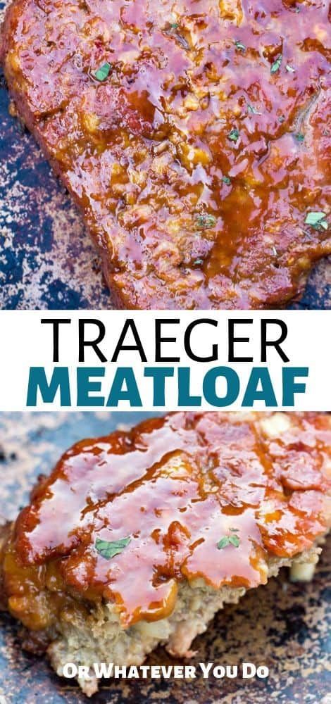 Traeger Smoked Meatloaf | Easy Wood-fired meatloaf recipe Traeger Meatloaf, Meatloaf Recipe Easy, Meatloaf Easy, Grilled Meatloaf, Smoked Meatloaf Recipe, Easy Meatloaf Recipe, Meatloaf Glaze, Traeger Grill Recipes, Smoked Meatloaf